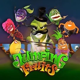 Jumping Fruits logo by Wazdan at SlotsGem Casino