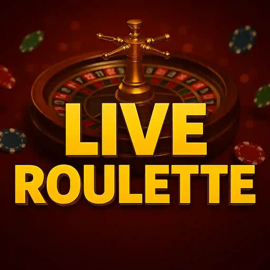 Live Roulette slot logo by Evolution at SlotsGem Casino