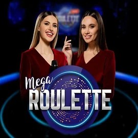 Mega Roulette online game logo by Pragmatic Play on slotsgems.eu