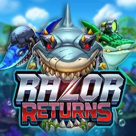 Razor Returns slot logo by Push Gaming at SlotsGem CasinoRazor Returns
